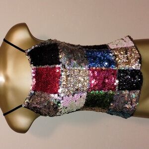 Disco Vintage Sequins Tank